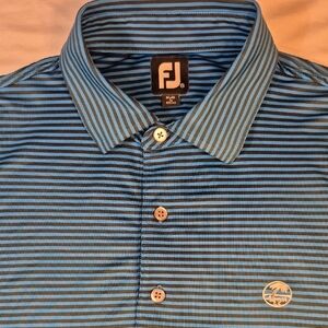 FootJoy Golf Blue Performance Polo Shirt